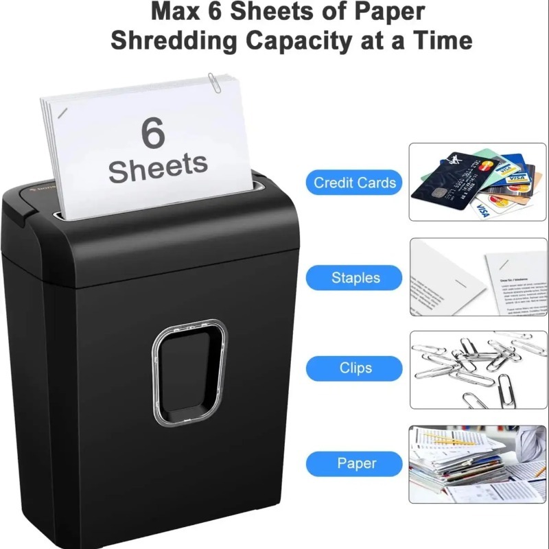 Bonsaii 6-Sheet Micro-Cut Pape - مراجعة Paper Shredder Micro وسعره