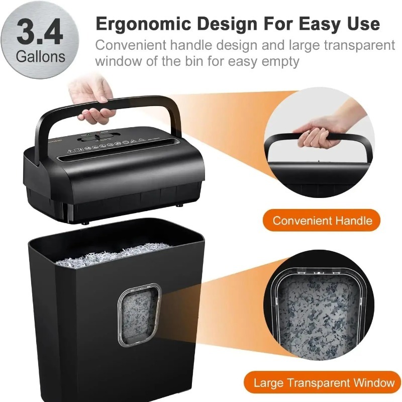 Bonsaii 6-Sheet Micro-Cut Pape - مراجعة Paper Shredder Micro وسعره