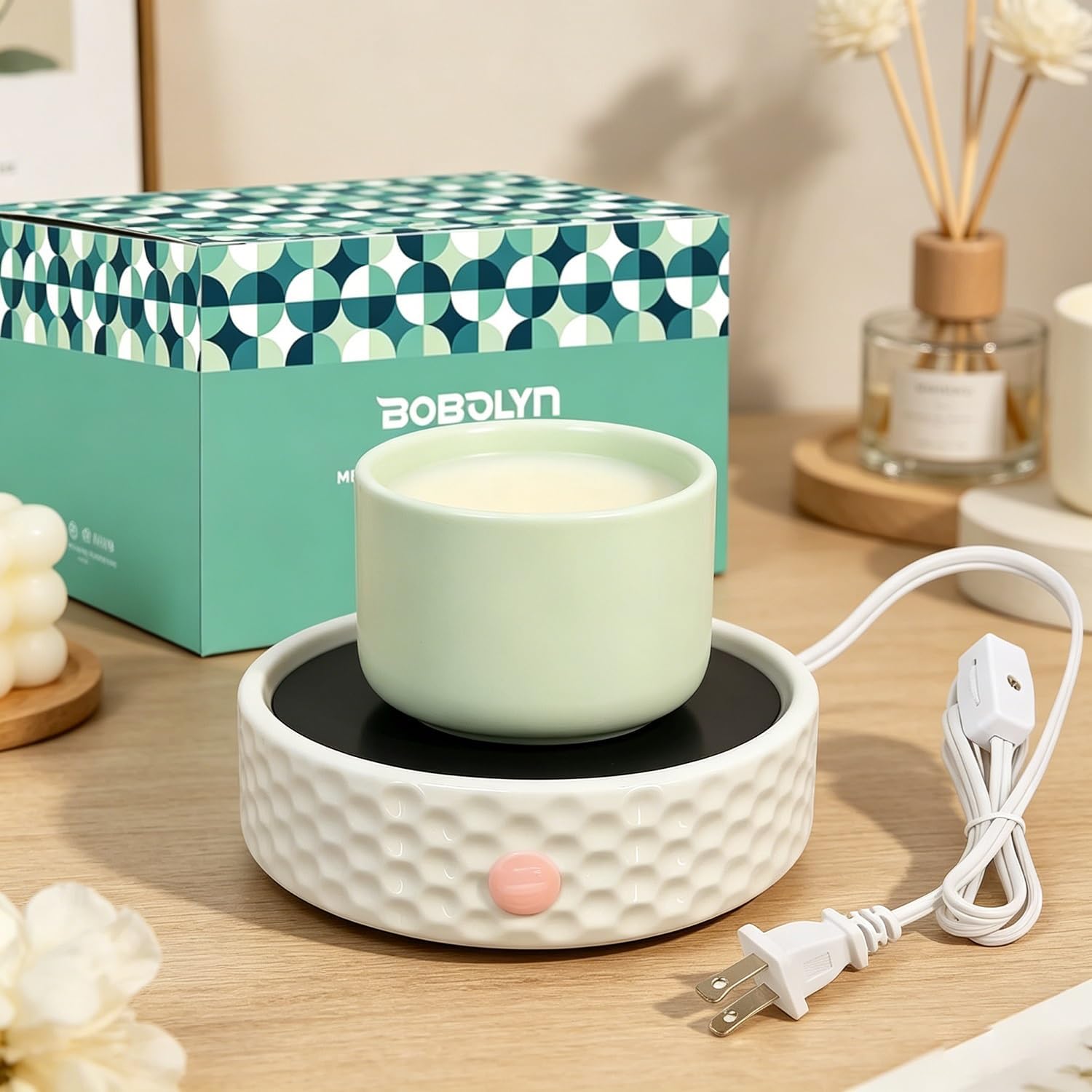 Ceramic Candle Warmer Plate fo - مراجعة Home Office Image وسعره