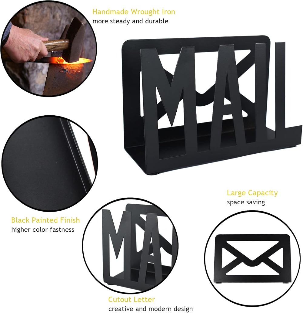 Black Metal Desktop Letter Hol - مراجعة Home Office For Two وسعره