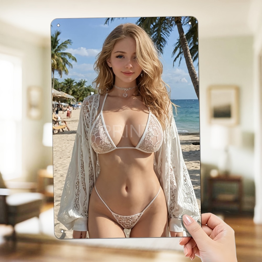Blonde Bikini Curvy Girl Sexy  - مراجعة Home Office Image وسعره