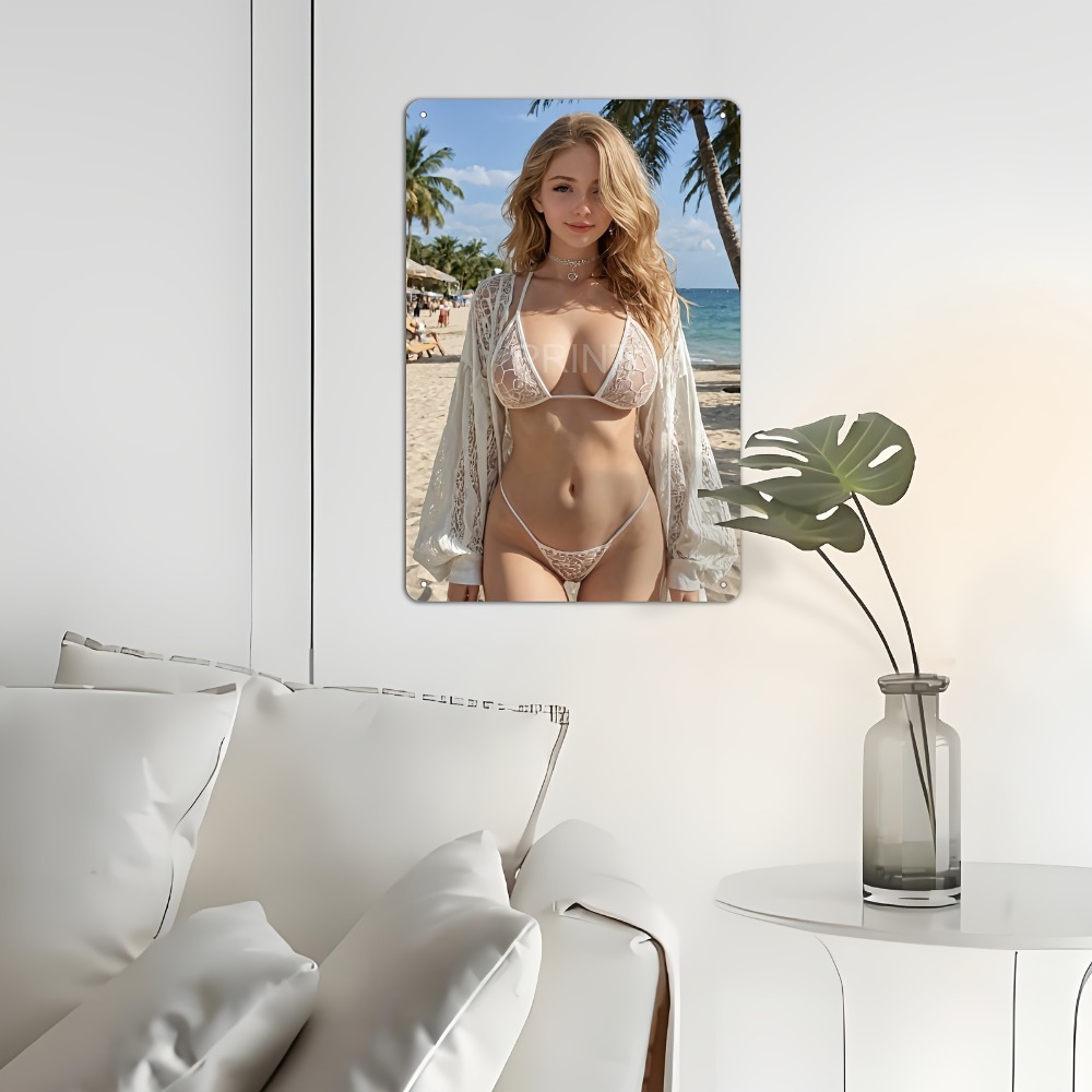 Blonde Bikini Curvy Girl Sexy  - مراجعة Home Office Image وسعره