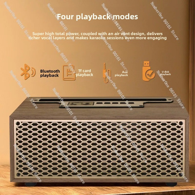 Retro Wooden Bluetooth Speaker - مراجعة Home Office Studio وسعره