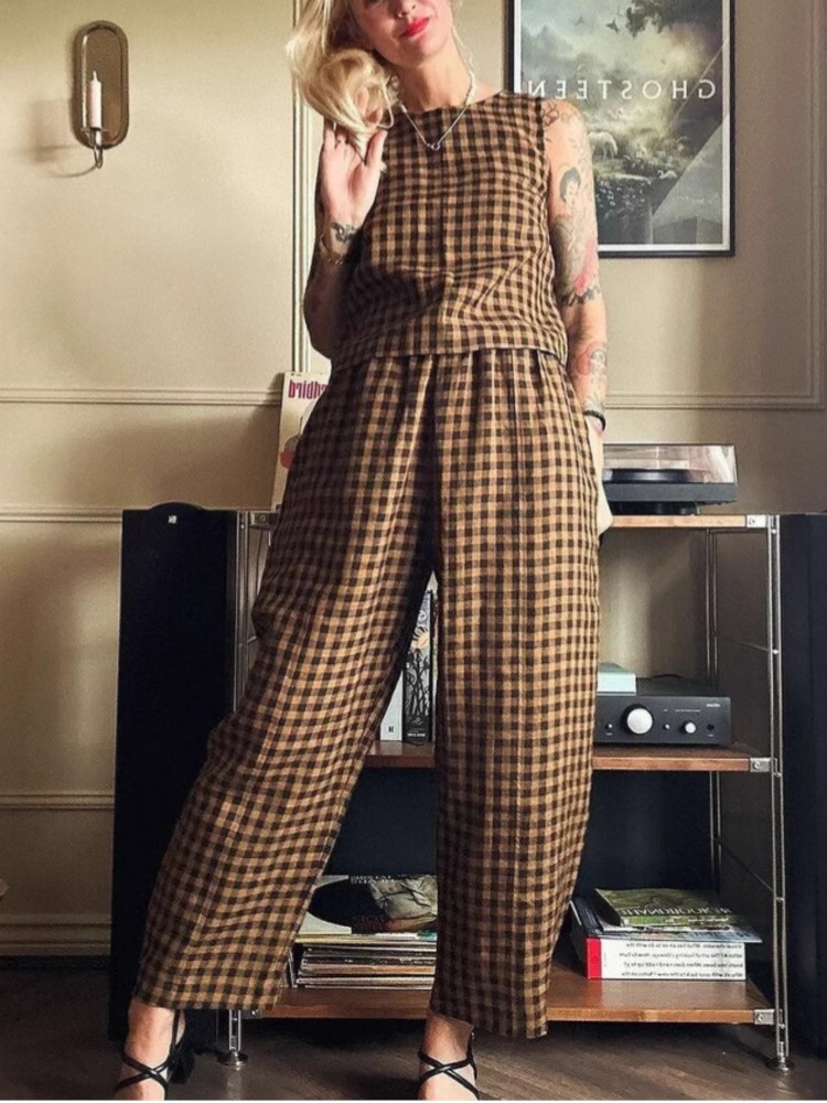 Fashion Women's Pants Set Vint - مراجعة Home Office For Two وسعره