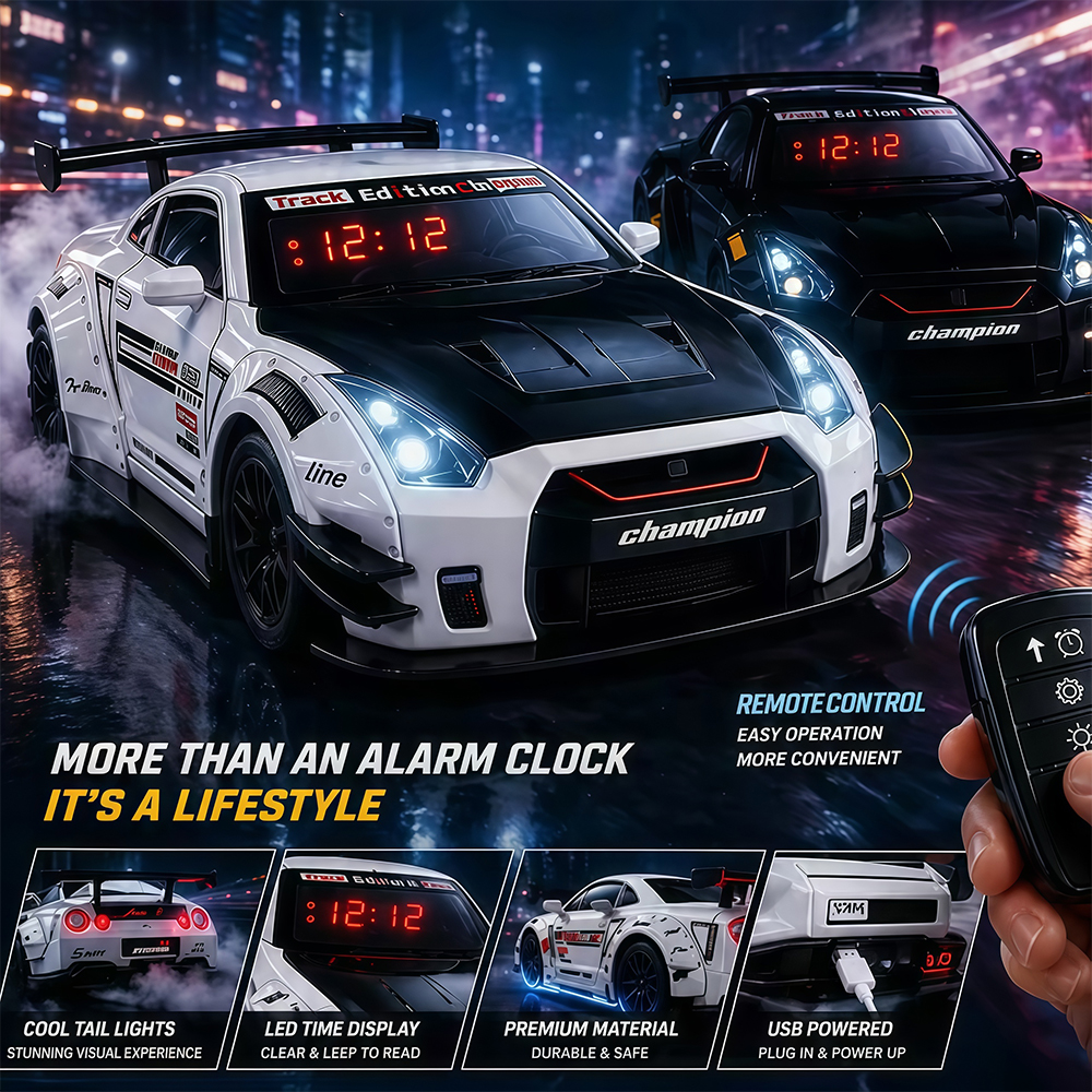 1Set Remote Control HyperCar A - مراجعة Led Desk Clock وسعره