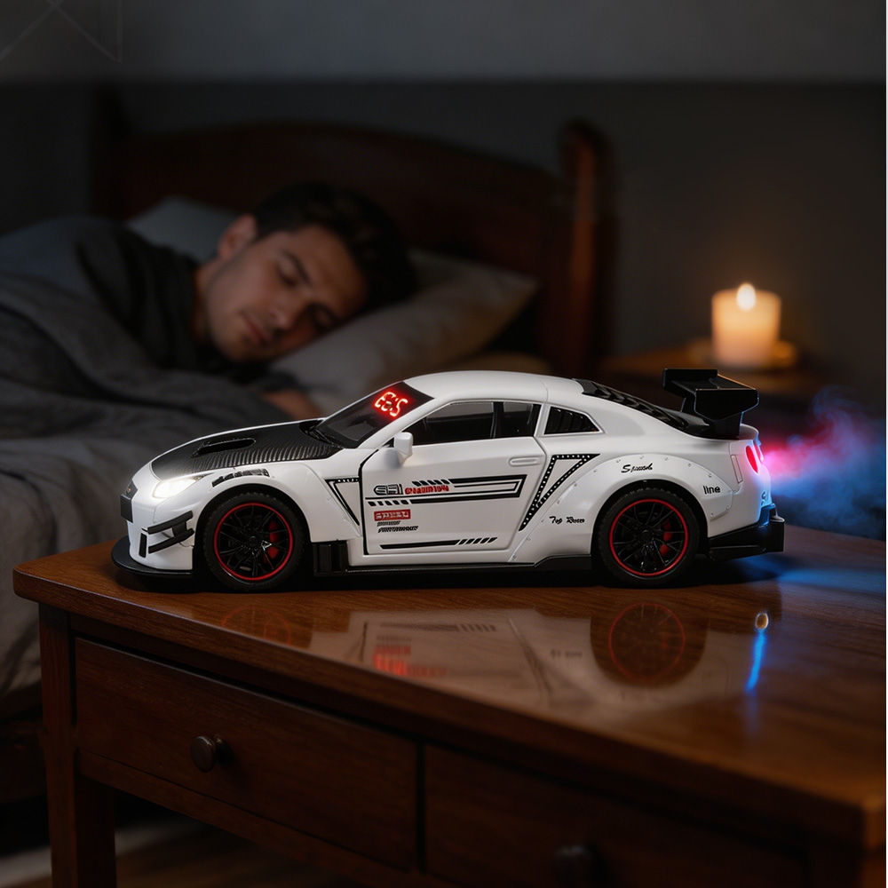 1PCS Rechargeable Hypercar Mod - مراجعة Led Desk Clock وسعره