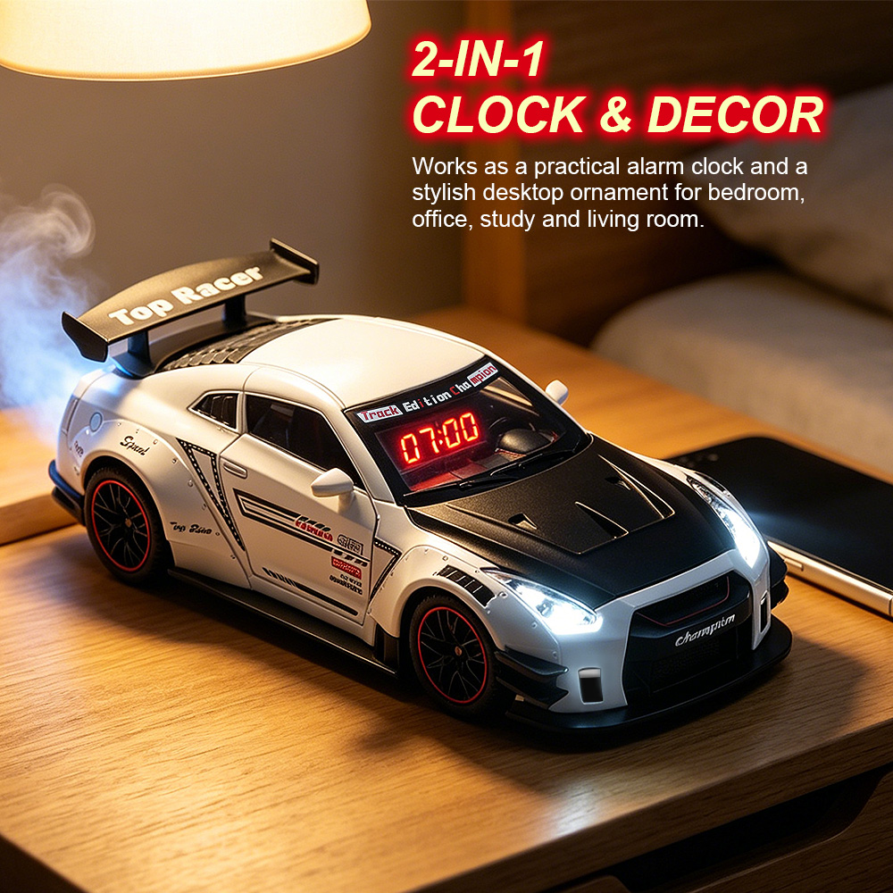 1PCS Rechargeable Hypercar Mod - مراجعة Led Desk Clock وسعره