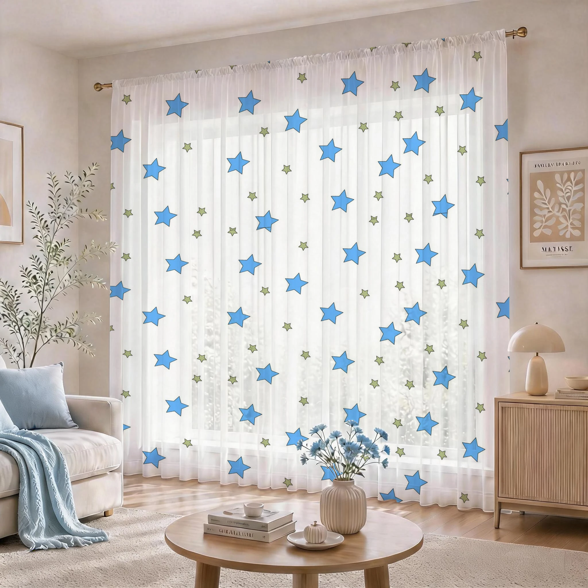 Blue Star Modern Gradient Shee - مراجعة Home Office Rate وسعره