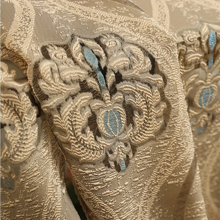 1pc Coffee 3D Embossed Sheer C - مراجعة Home Office Rate وسعره