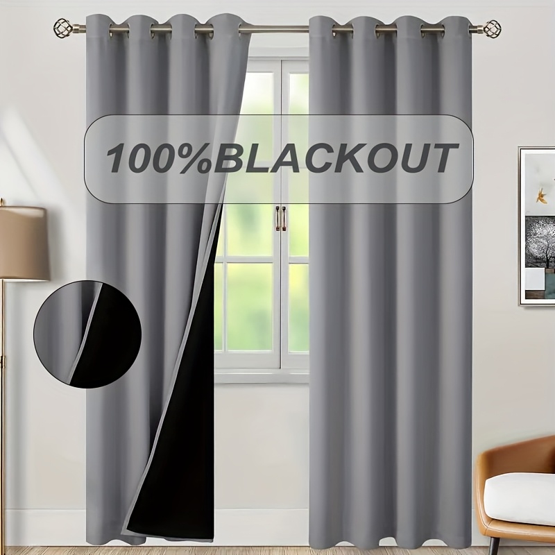 1pc 100% Blackout Curtain with - مراجعة Home Office Rate وسعره