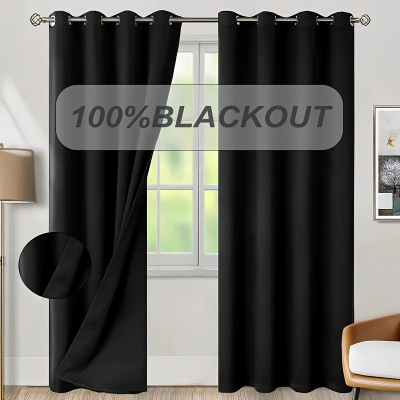 1pc 100% Blackout Curtain with - مراجعة Home Office Rate وسعره